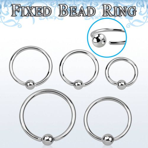 Öppen BCR 1mm med fixerad 2.5mm kula