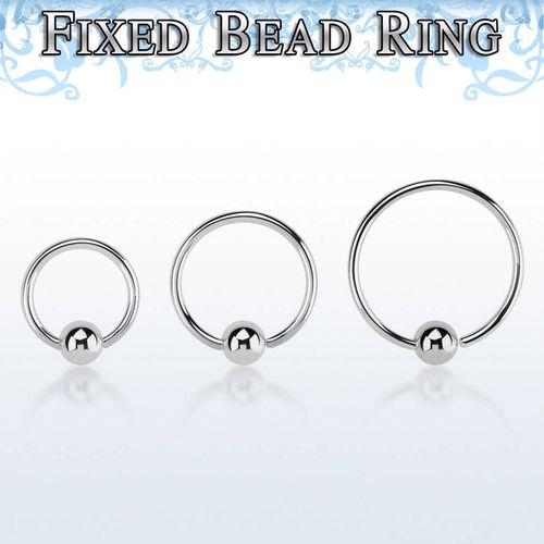 Öppen BCR 0.8mm med fixerad 3mm kula