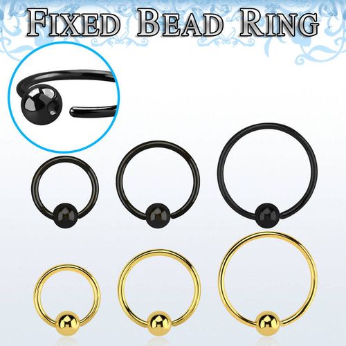 Öppen PVD-Pläterad BCR 0.8mm med fixerad 3mm kula