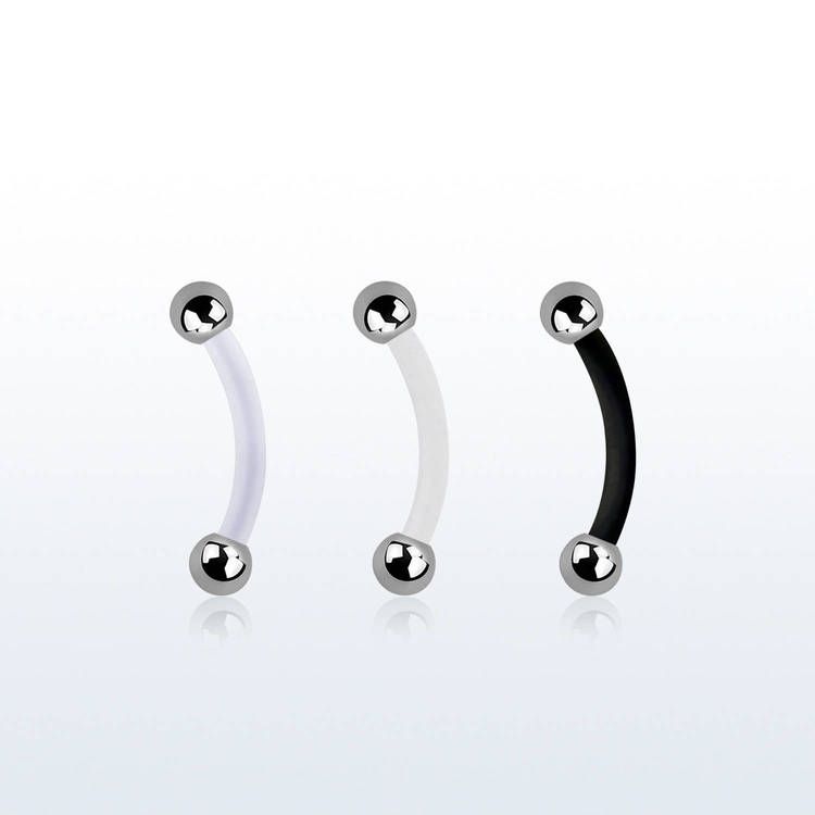 Bio-Flex Banana / ögonbryn 1.2mm med 2.5mm stålkulor