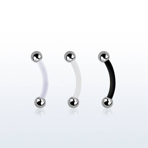 Bio-Flex Banana / ögonbryn 1.2mm med 2.5mm stålkulor