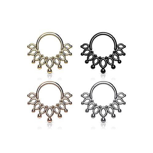Septum segmentring med gångjärn 1.2mm med krona