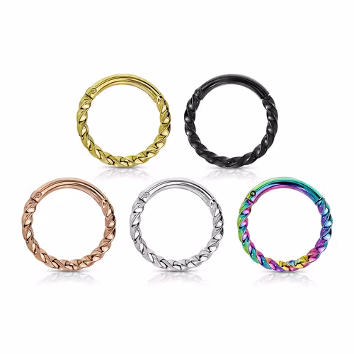 Twistad segmentring 1.2mm med gångjärn