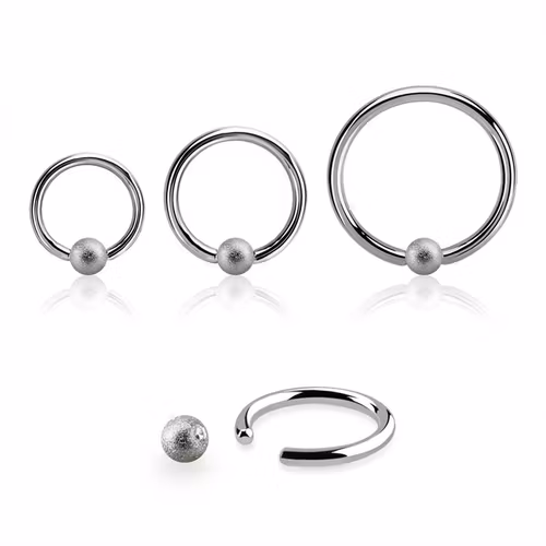 BCR 1.2mm med 4mm frostad kula