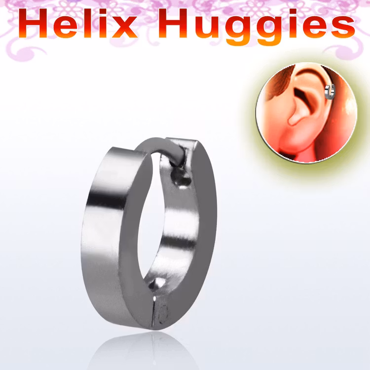 Helix huggie i mattpolerad stål
