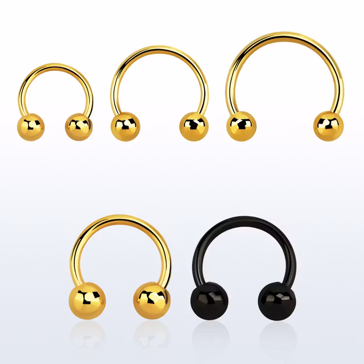 PVD-Pläterad CBR 0.8mm med 3mm kula