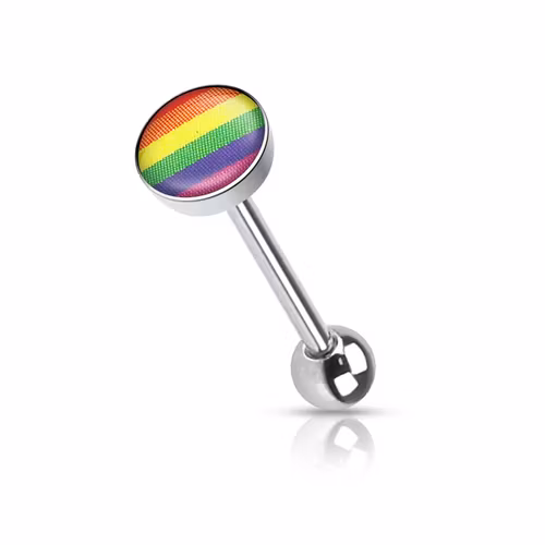 Barbell / Tungstav med gay pride regnbåge