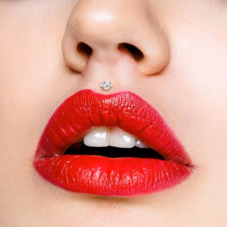 Labret / Monroe 1.2mm med fyrkantig CZ