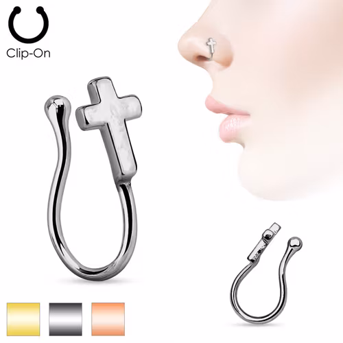 Fake Nässmycke / Näs-clip med kors