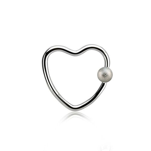 Hjärtformad BCR 1.2mm med 3mm frostad kula