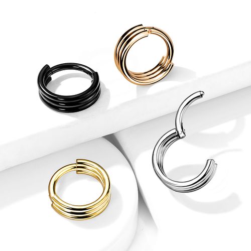 Segmentring med gångjärn 1.2mm och 3 lagers hoop