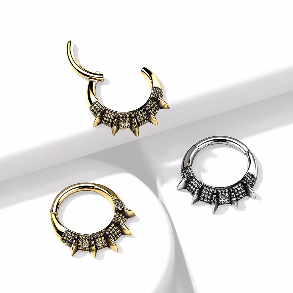 Segmentring 1.2mm med gångjärn - Spikes