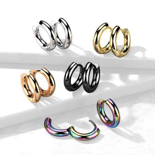 Hoop huggie / creoler 3mm tjock (par)