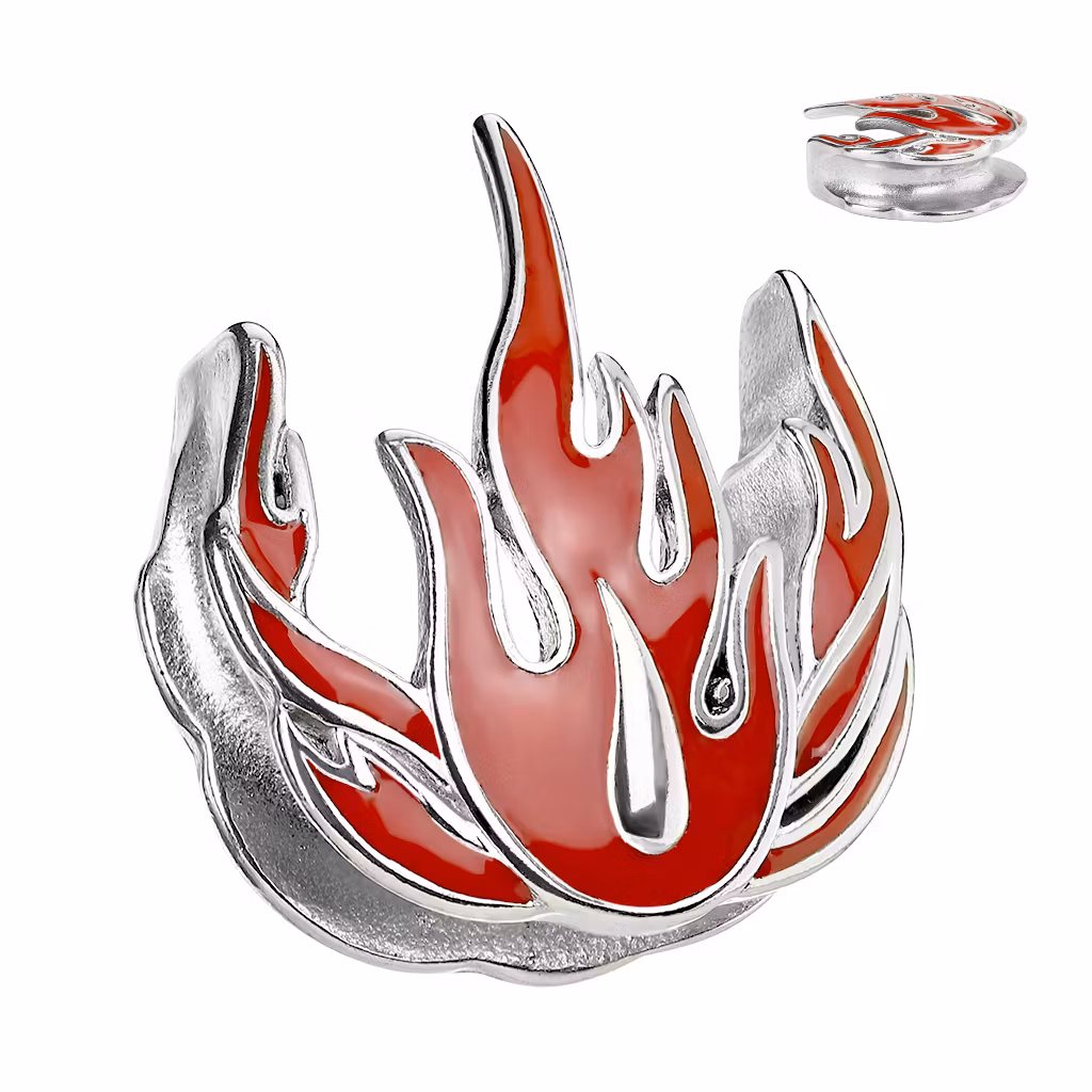 Saddle spreader - flames (25mm)