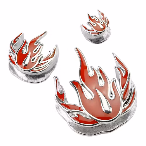 Saddle spreader - flames (25mm)