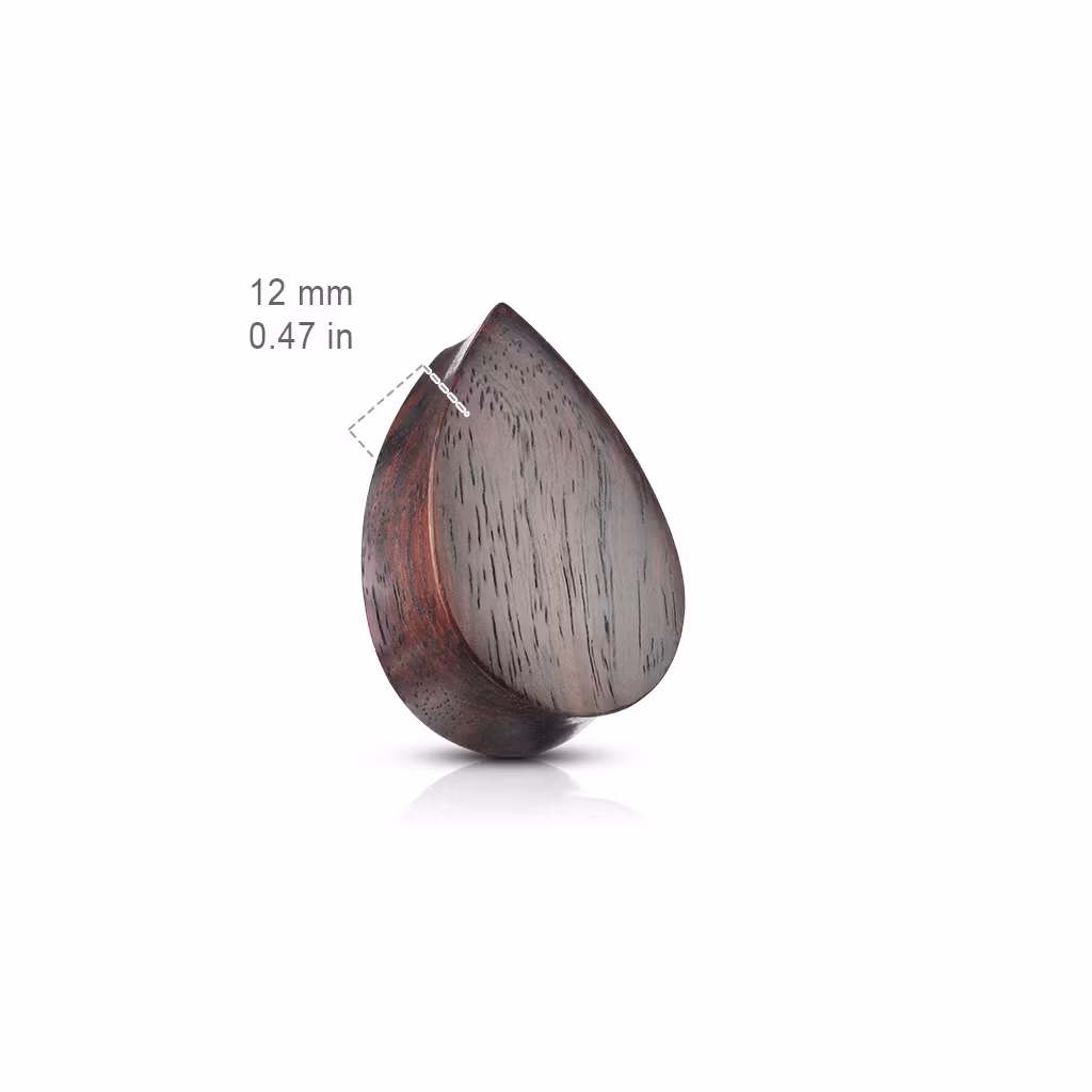 Droppformad sono wood träplugg
