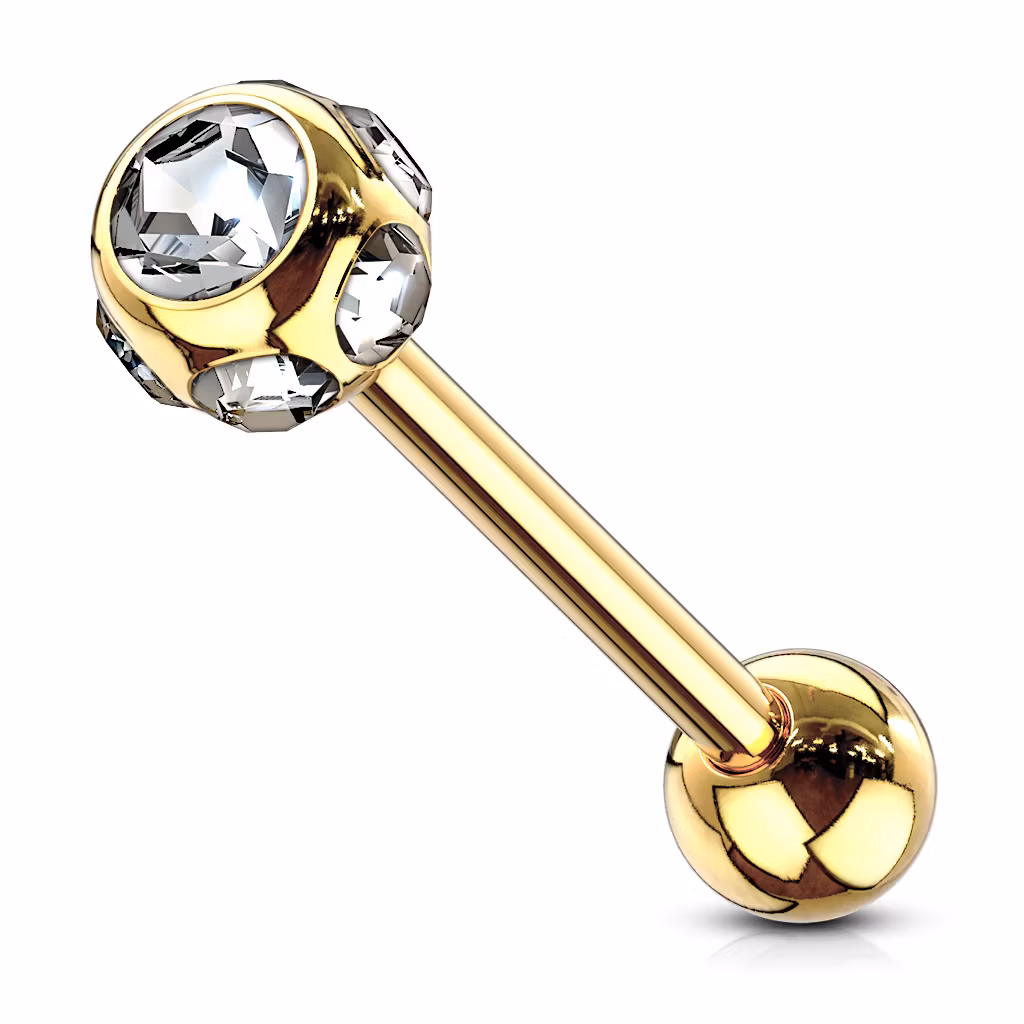 Tungstav / barbell med multicrystal