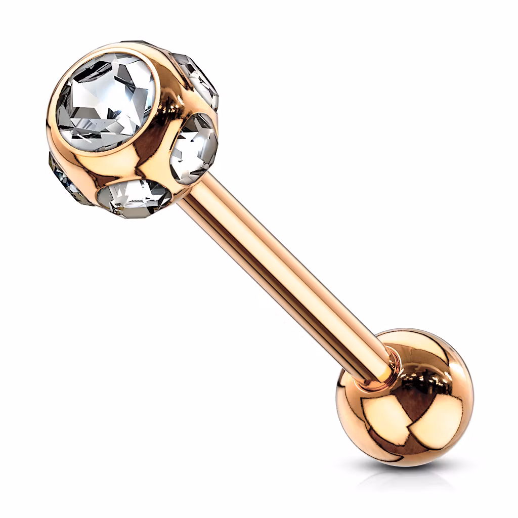 Tungstav / barbell med multicrystal