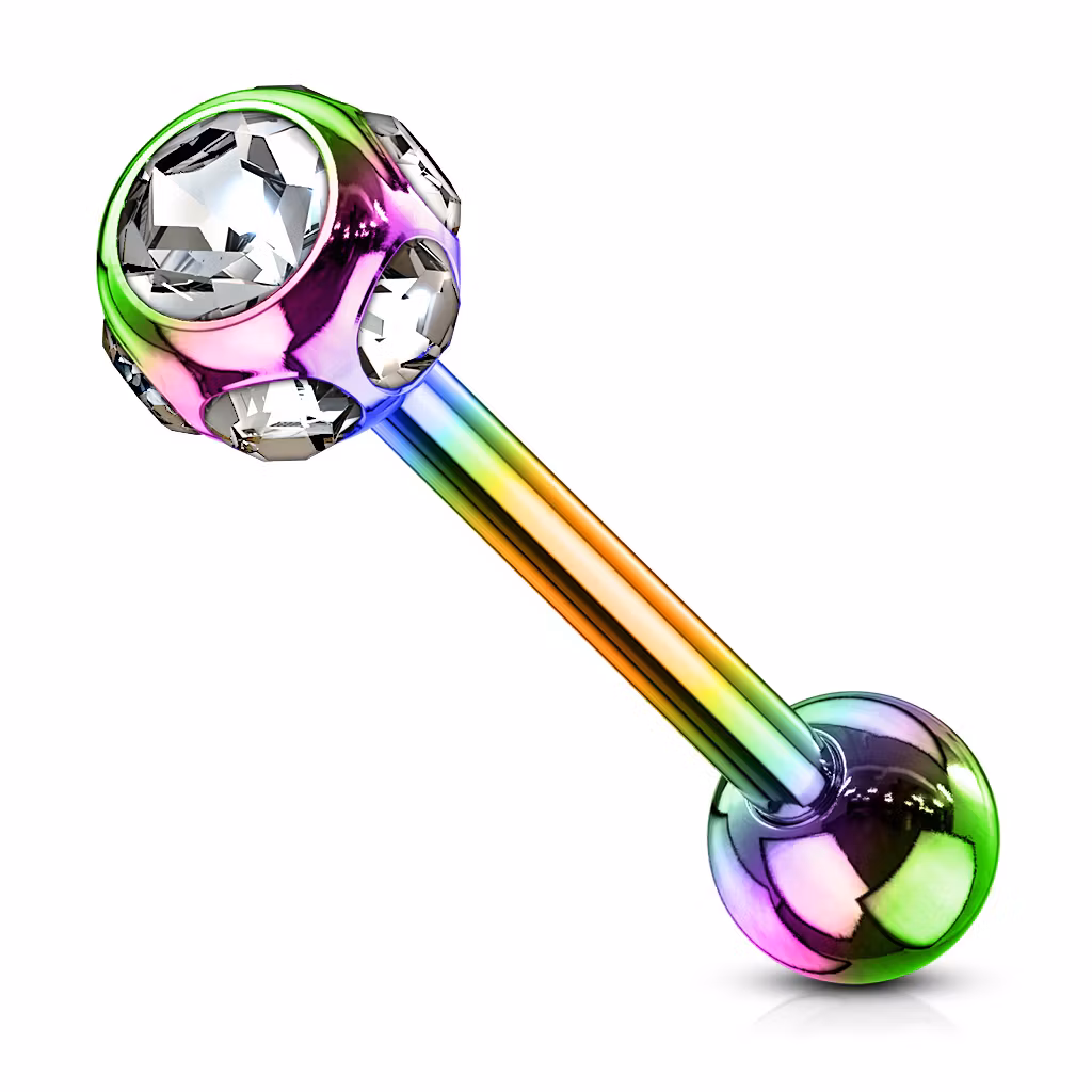 Tungstav / barbell med multicrystal