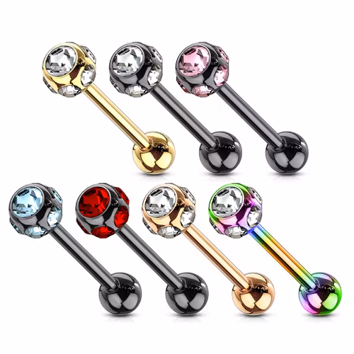 Tungstav / barbell med multicrystal