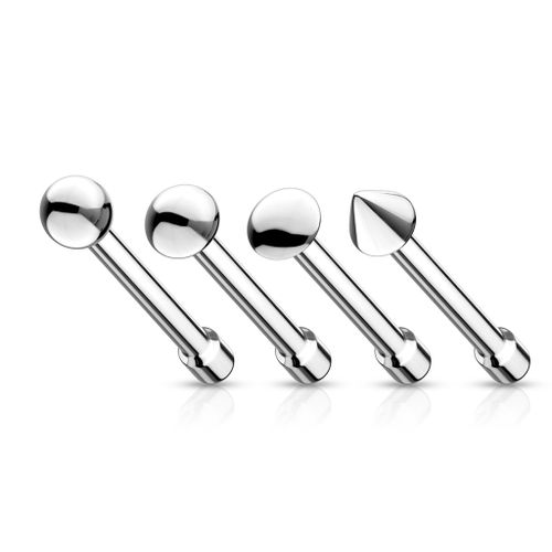 Näspin "Nose Bone" i kirurgiskt stål 0.8mm / 1.0mm