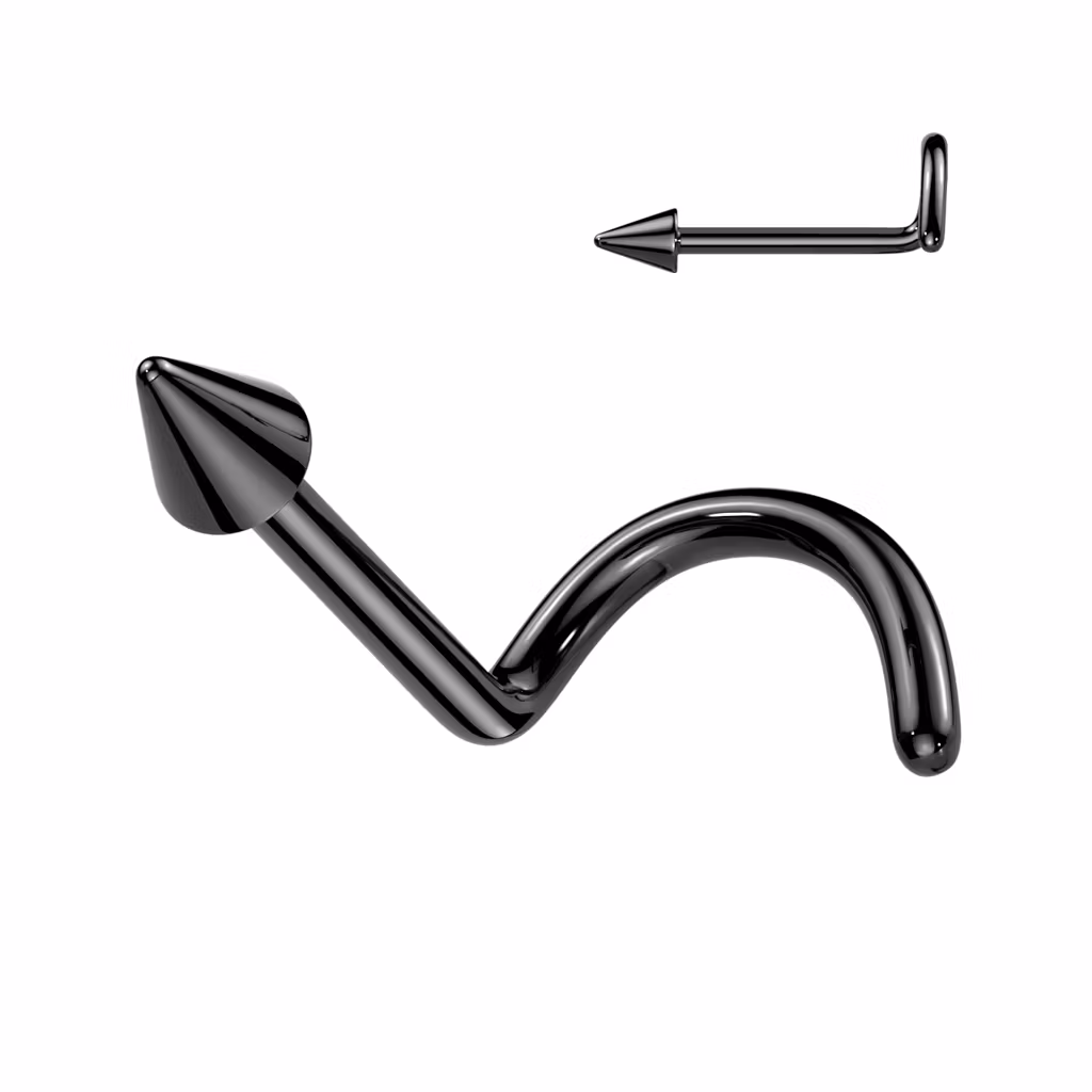 Titanium nässmycke "Nose Screw" med 2mm kon