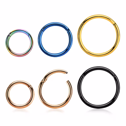 PVD-Pläterad segmentring med gångjärn 1mm