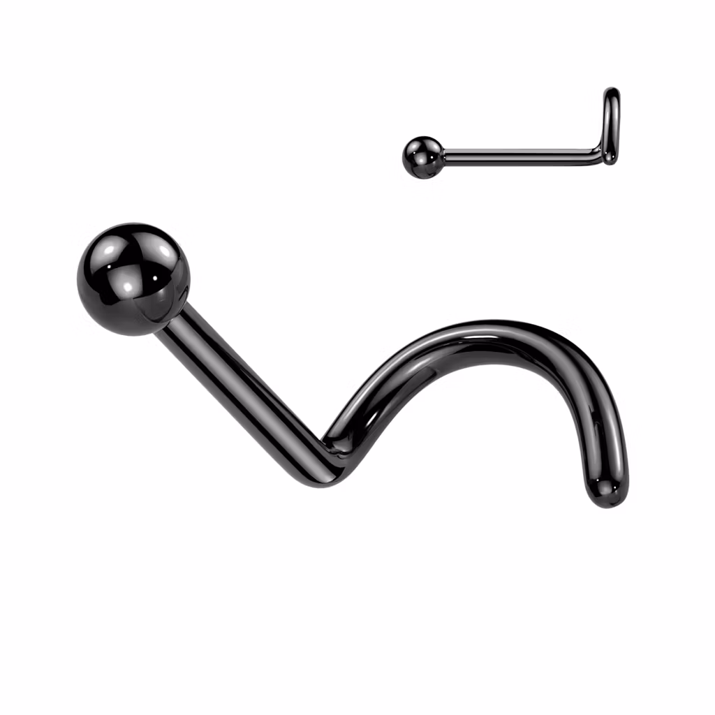Titanium nässmycke "Nose Screw" med 2mm boll