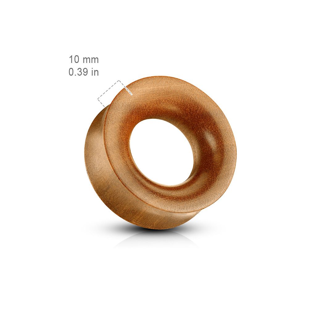 Konkav trätunnel i saba wood