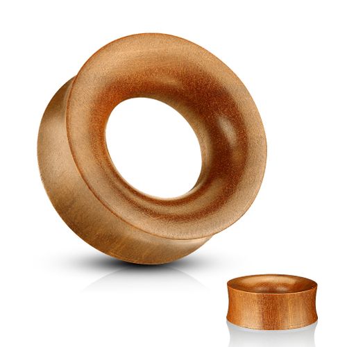 Konkav trätunnel i saba wood