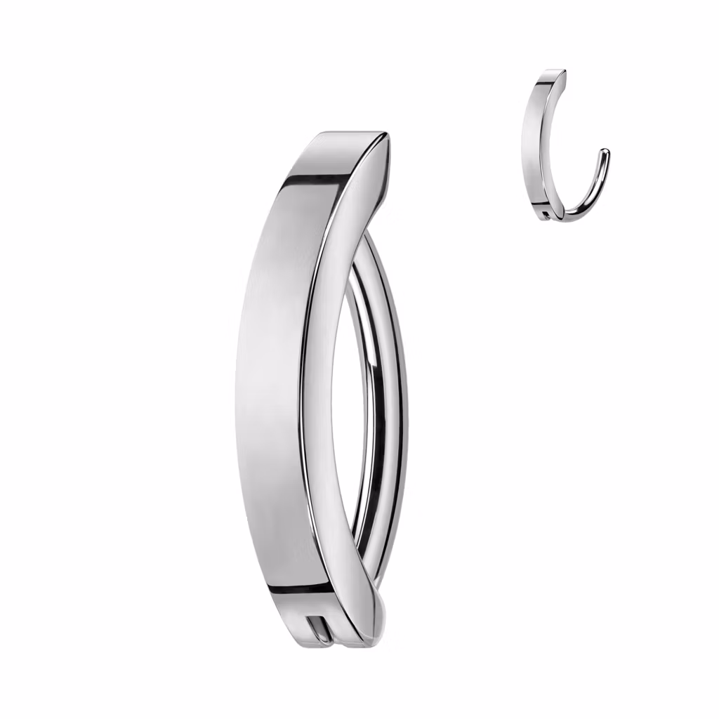 Titanium navelsmycke med unik design