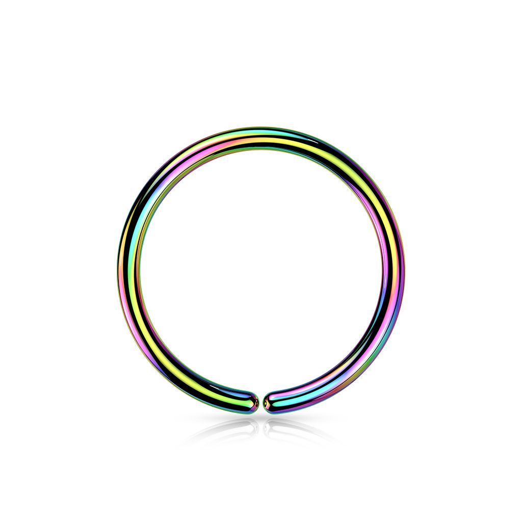 PVD-pläterad sömlös / seamless ring i grade 23 titanium 0.8mm