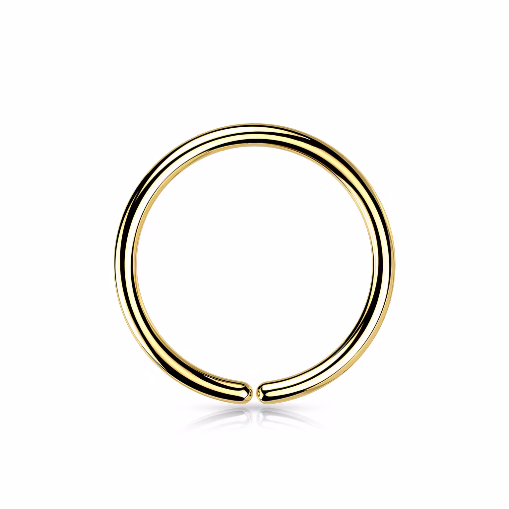 PVD-pläterad sömlös / seamless ring i grade 23 titanium 1mm