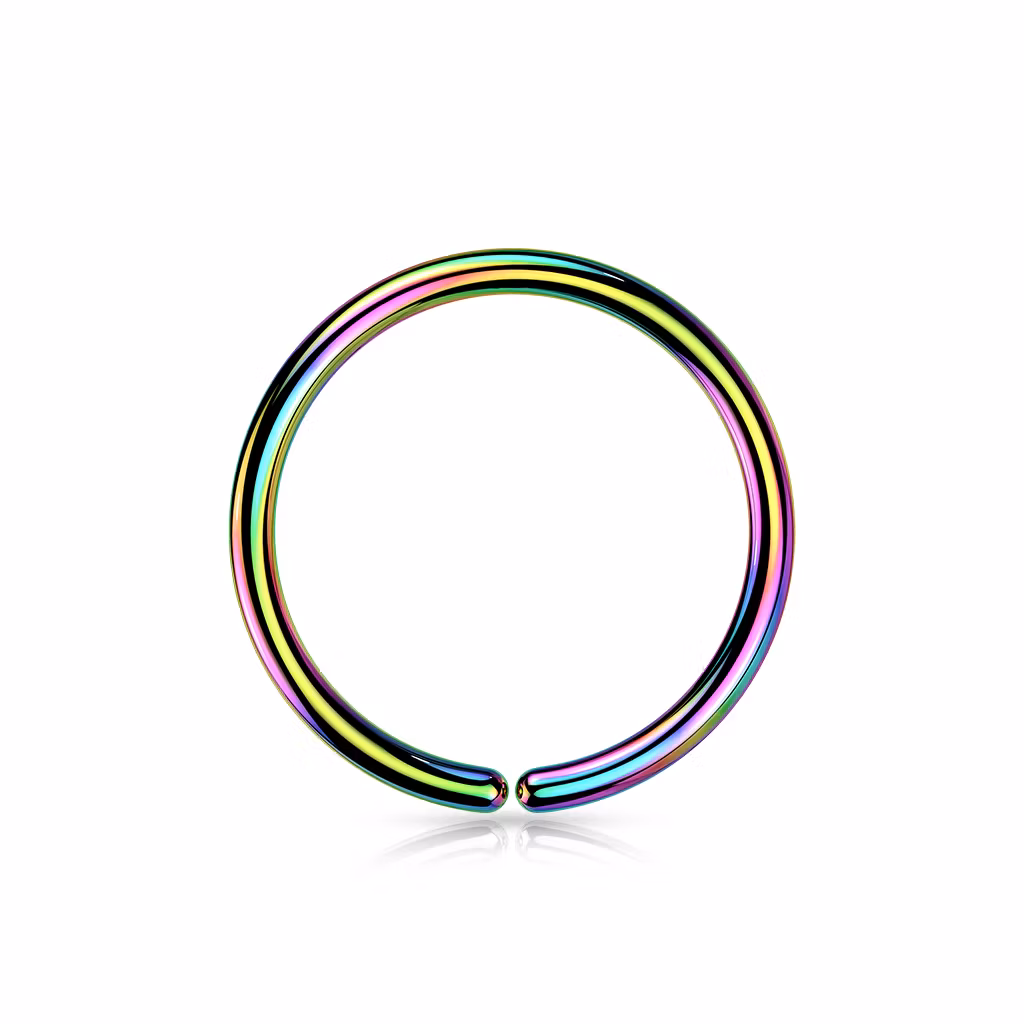 PVD-pläterad sömlös / seamless ring i grade 23 titanium 1mm