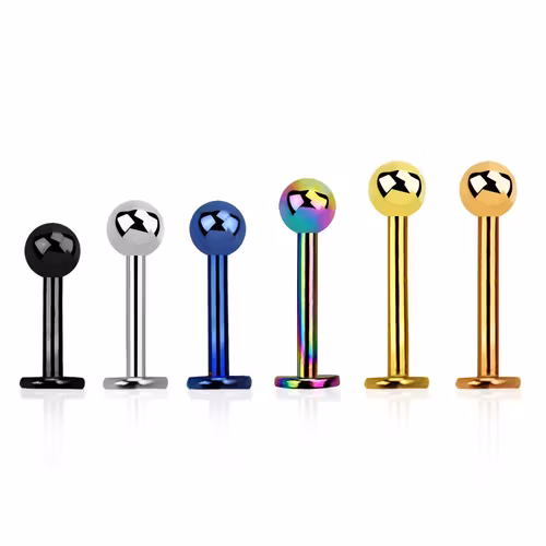 Labret / Monroe piercing 1mm med 3mm kula