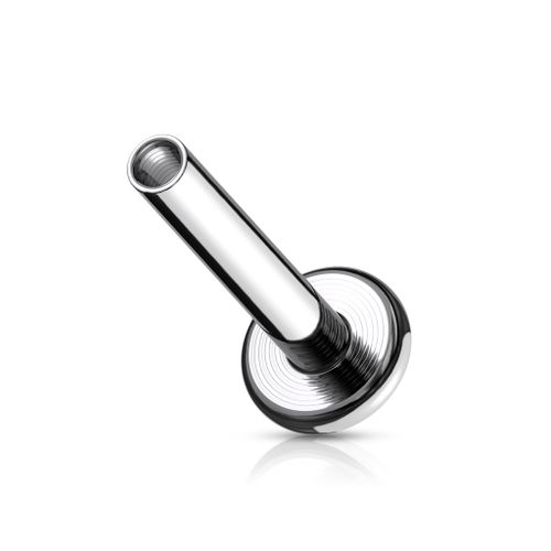 Invändigt gängad labretstav med 3mm platta (lös del)