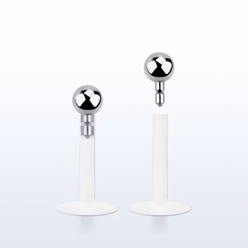 BIO-Flex Labret / Monroe 1.2mm med 2mm push-in kula