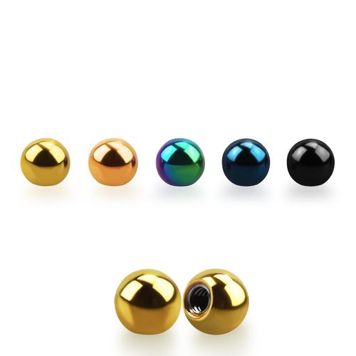 Lös kula eloxerad 2.5mm diameter 1.2mm gänga (lös del)