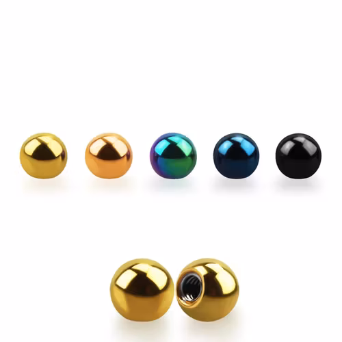 Lös kula eloxerad 2.5mm diameter 1.2mm gänga (lös del)