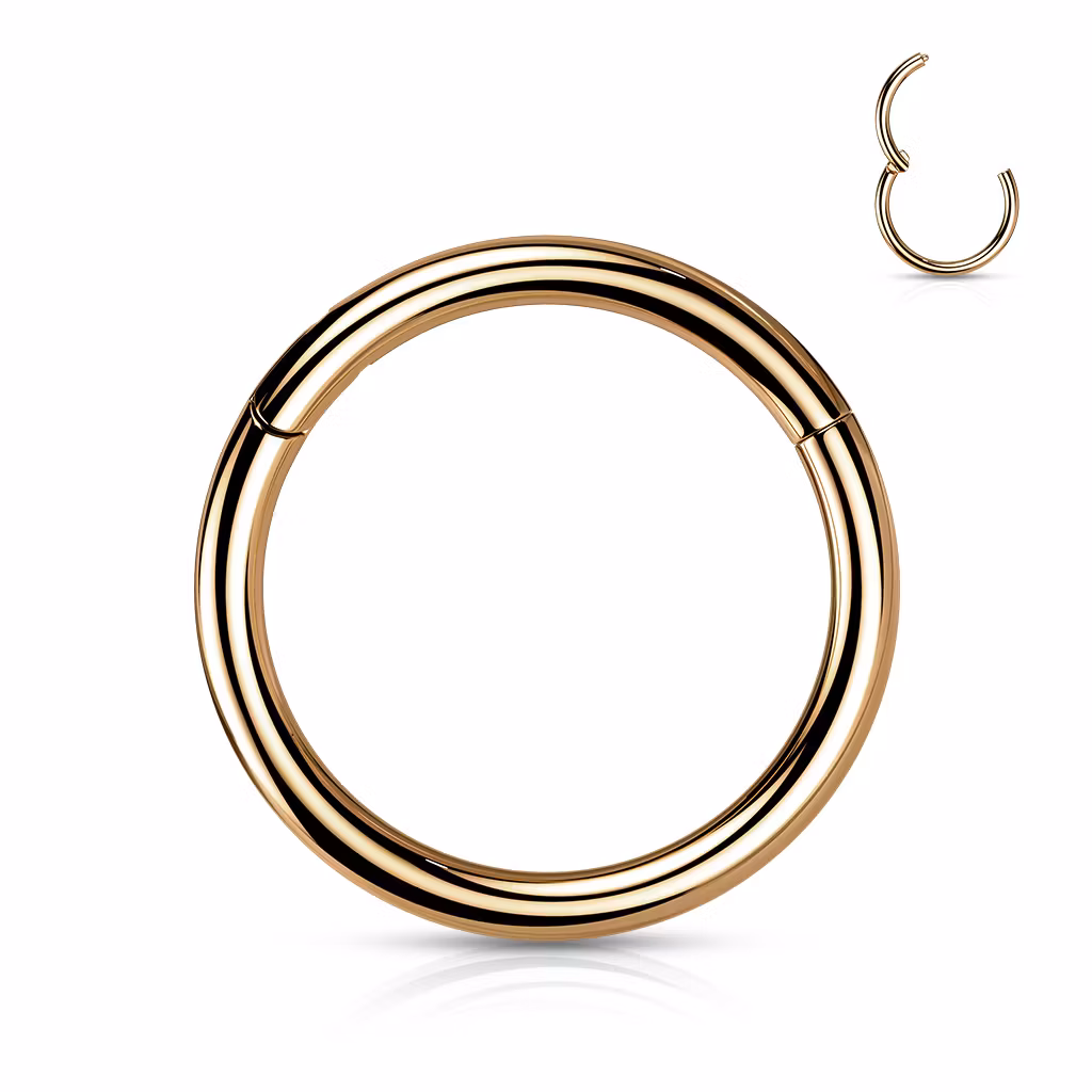 PVD pläterad titanium segmentring med gångjärn 1.6mm