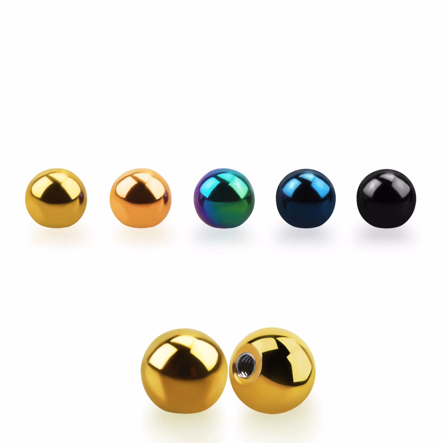 Lös kula eloxerad 3mm diameter 0.8mm gänga (lös del)