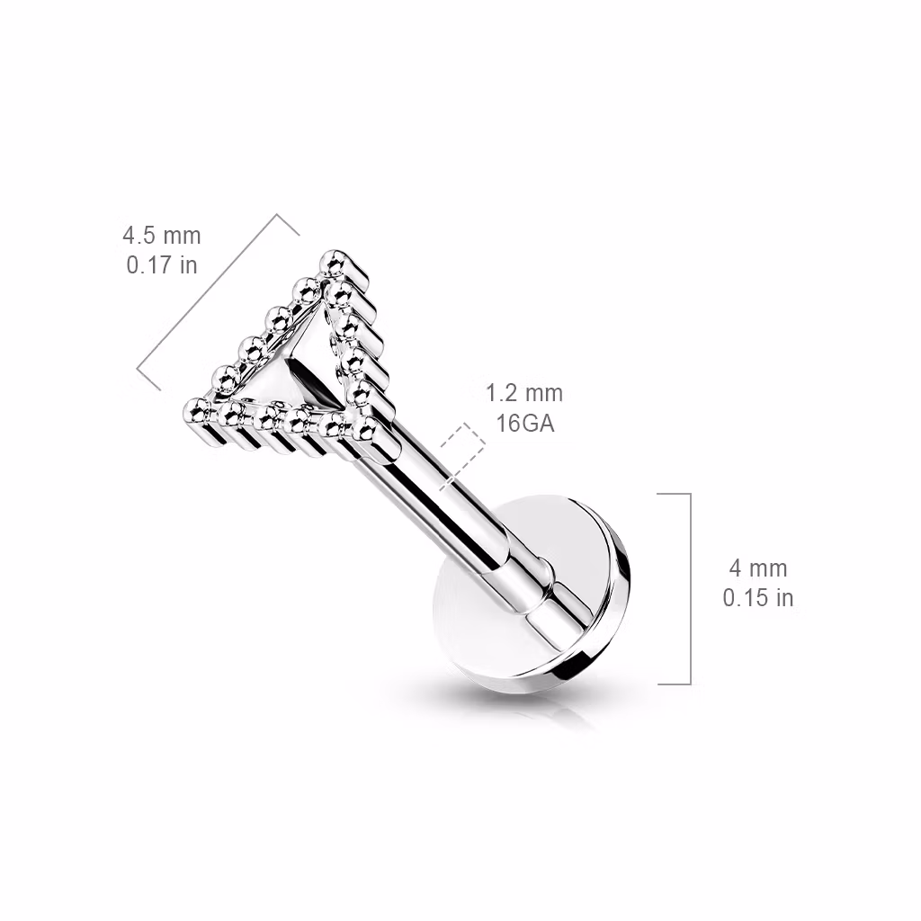 Labret / Monroe 1.2mm - Triangelformad topp