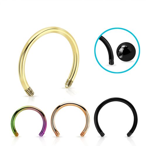 Lös del CBR cirkulär barbell anodiserad stål 0.8mm