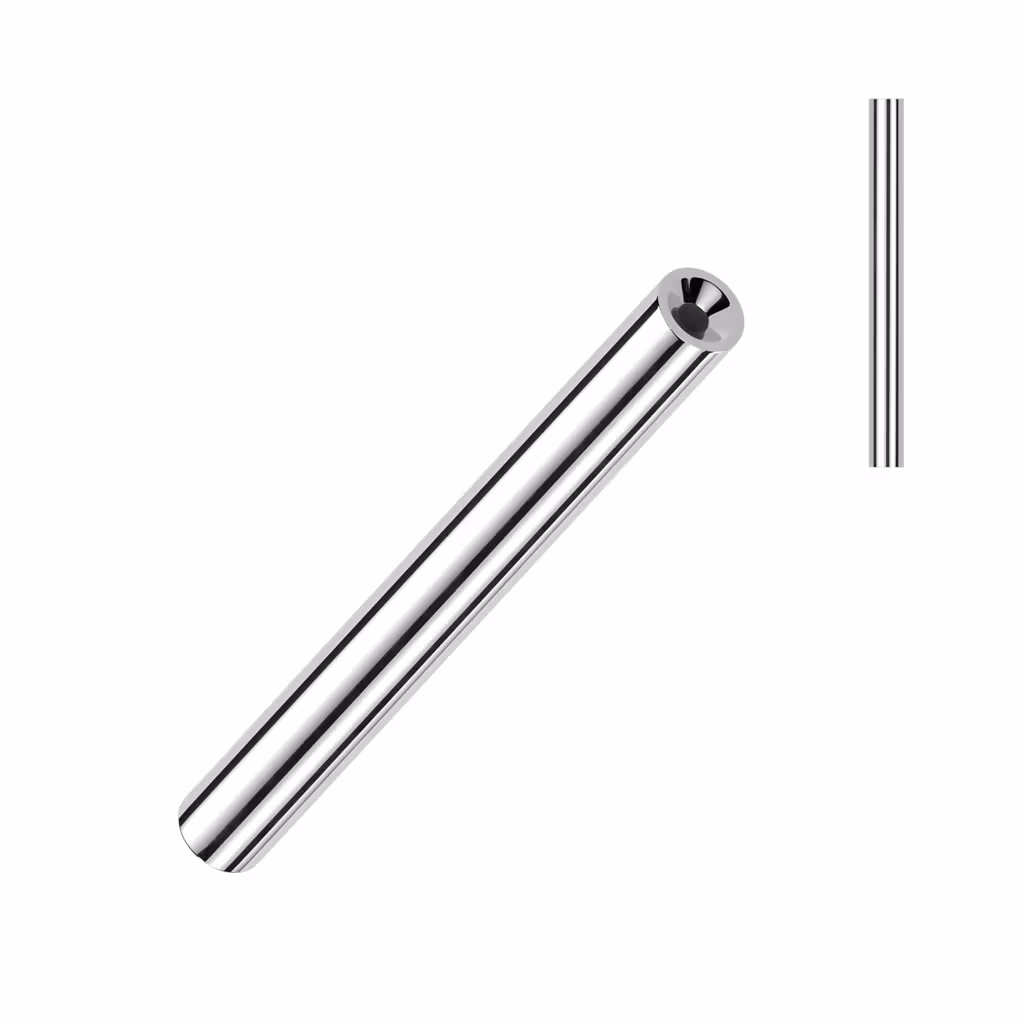Threadless barbell / rak stav i titanium (lös del)