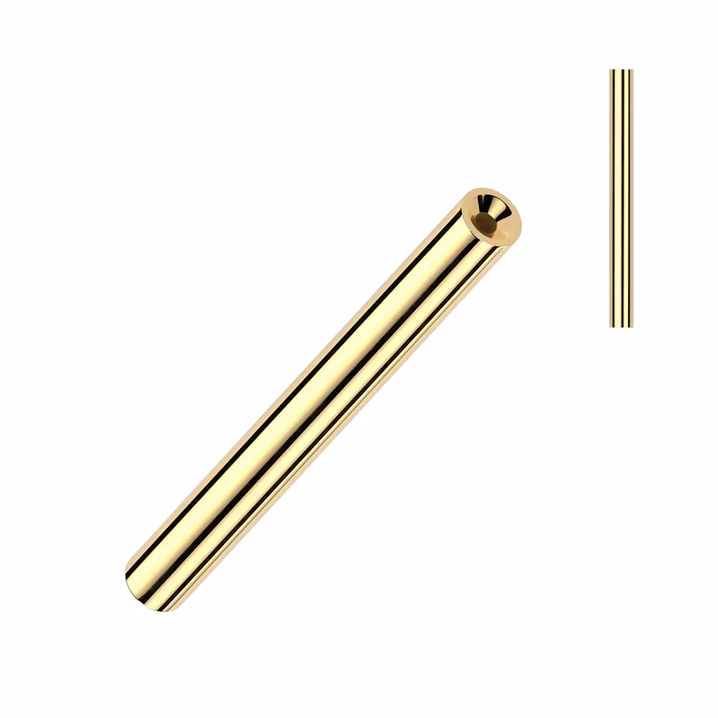Threadless barbell / rak stav i titanium (lös del)