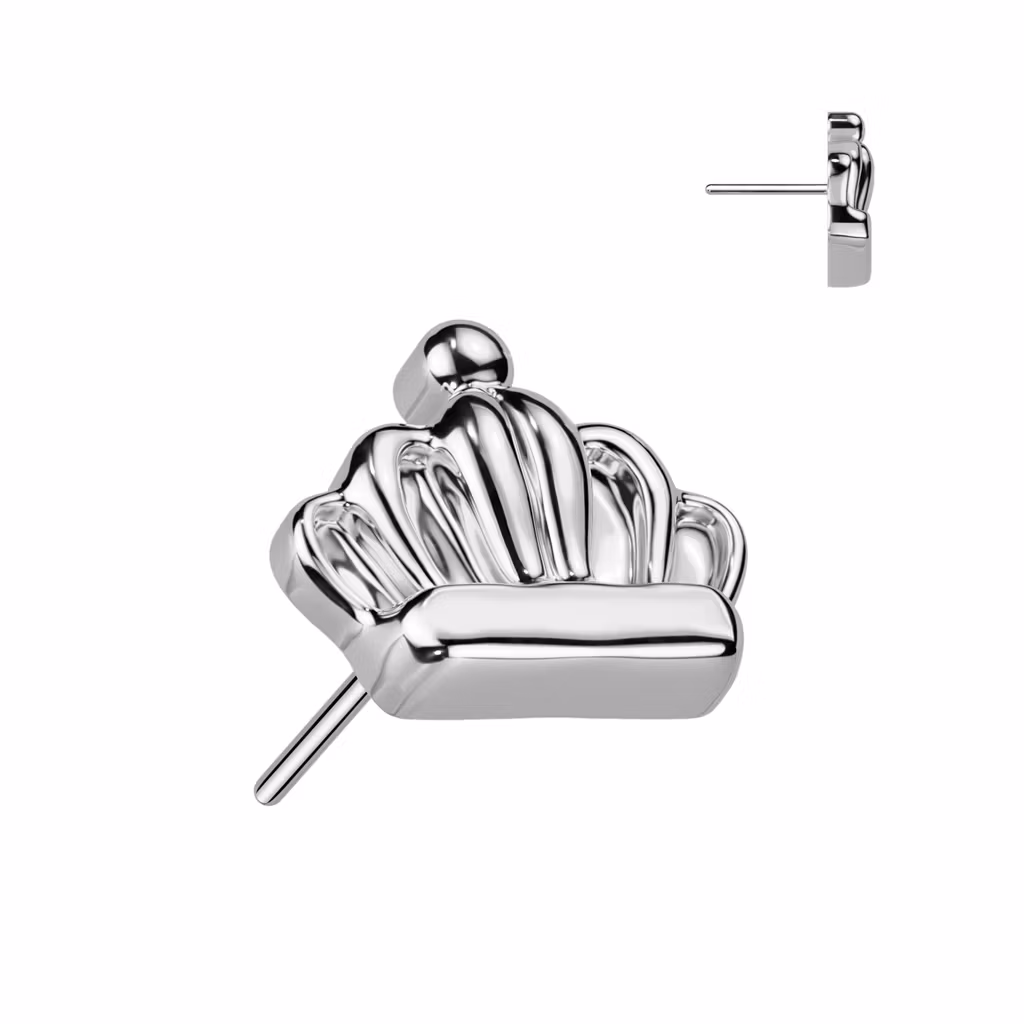 Threadless topp i titanium - Krona