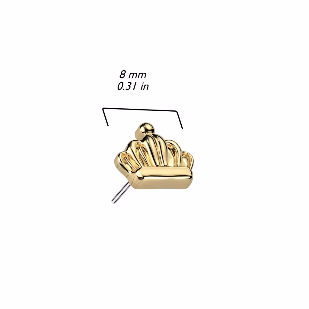 Threadless topp i titanium - Krona