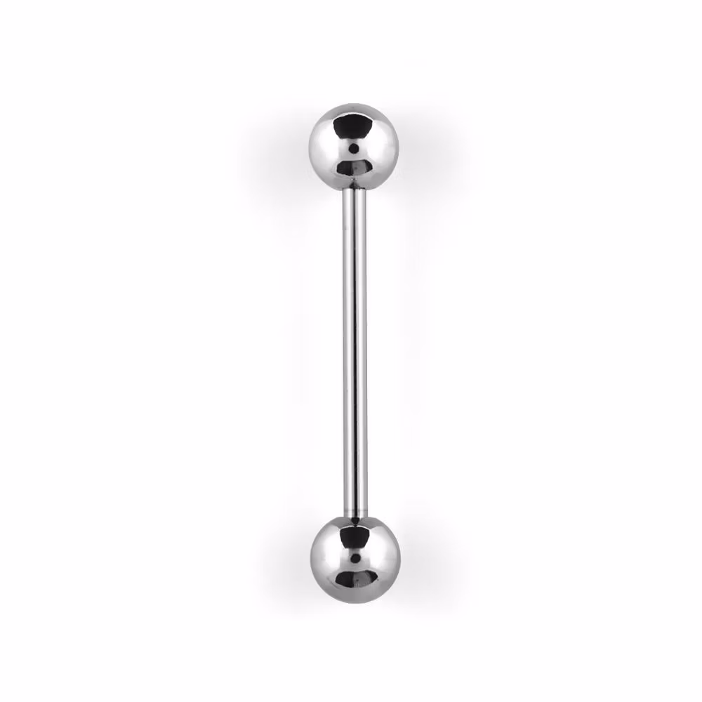 Tungstav / Barbell 1.6mm med 6mm kulor (Längd 10-25mm)