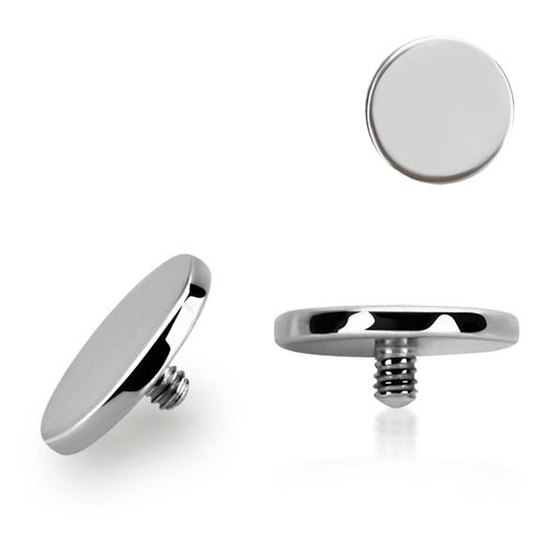 Dermal piercing 1.2mm med 6mm platt topp