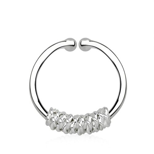 Fake Septum i 925 silver - Tjockt rep design